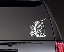 Marlin Fish Jumping Out Of Water Fishing Car Decals Vinyl Decor Stickers Waterproof Removable Car Body Decor Decals ZP0575 2024 - buy cheap