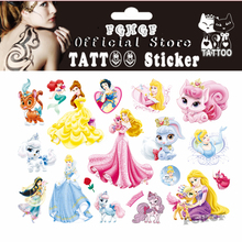 FGHGF 10 pçs/lote Princesa e pet Criança 17*10 centímetros Flash Etiqueta Do Tatuagem Temporária Corpo Arte Impermeável tatuagem indolor 2024 - compre barato