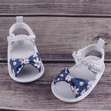 Sandalias para bebé recién nacido, zapatos de princesa con estampado Floral, zapatillas suaves para bebé, para caminar en la cuna, 2019 2024 - compra barato