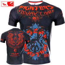VSZAP-Camiseta de manga corta para hombres, camisa de boxeo de Tigre, Muay Thai, MMA, Muay Thai, BJJ, MMA, Sanda 2024 - compra barato