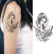 Tatuaje temporal a prueba de agua pegatina belleza China chica flor tatuaje falso Flash tatuaje para espalda y piernas brazo vientre tamaño grande para mujer chica 2024 - compra barato