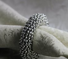 qn17042701gold silver pearl flower napkin rings beaded wedding wholesale, napkin holder, 2024 - buy cheap