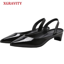 XGRAVITY Abnormal Shoes Sexy New Fashion Pointed Toe Dress Shoe Ladies Summer Women High Heel Sandals Strange Heels Shoes A131 2024 - buy cheap