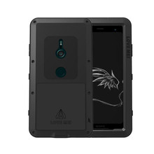 Love mei capa de metal para sony xperia xz3, capa poderosa de armadura, à prova de choque, vida útil, capinha à prova d'água para sony xperia xz3 coque 2024 - compre barato