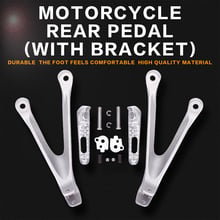 Motocicleta de alumínio traseiro apoio para os pés kit suporte pé pegs conjunto para honda cbr1000 rr 08-10 cbr1000rr 2008 2009 2010 2024 - compre barato