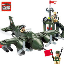 ENLIGHTEN 225pcs Fighter Command Center Block Toys Model Building Blocks Educational DIY Assembled Brick Sets for Kids Boys 2024 - buy cheap