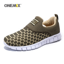 Мужские и женские кроссовки для бега ONEMIX 2020, удобные дышащие лоферы, спортивная обувь для улицы, Прогулочные кроссовки 2024 - купить недорого