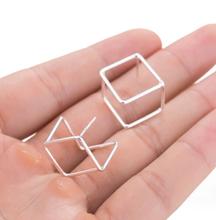 Oly2u Creative Designed Cube Shaped Stud Earrings for Women Girls Nightclub Jewelry Punk Piercing Earings 2024 - buy cheap