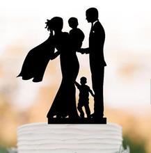 Индивидуальный силуэт жениха и невесты, свадебные акриловые фигурки для торта, свадебный душ, украшения для помолвки и вечеринки 2024 - купить недорого