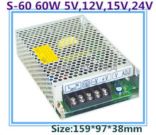 LED switching power supply S-60,60W single phase output,AC input, output voltage 5V,12V.15V,24V transformer can be selected 2024 - buy cheap