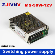 12V 4.2A 50W Mini size LED Switching Power Supply Transformer 110-264V AC to DC 12V output for LED Strip light /CCTV (MS-50-12) 2024 - buy cheap