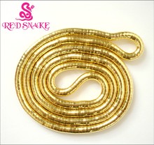 RED SNAKE  Cheap 2017 Jewelry Wholesale Thick 6mm Stainless Steel Bendy Gold-color Snake Necklace Chain 2024 - buy cheap