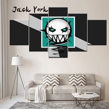 Pintura en lienzo del juego Tom Clancy's rainbow six siege logo, 5 piezas, arte de pared, pintura Modular, papeles pintados, Impresión de póster, decoración del hogar 2024 - compra barato