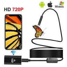 Wifi Endoscope Camera iOS Android 1/2/3.5/5/10m Hard Cable Lens 8mm HD 720P Borescope Mini Camera PCB Car Inspection Endoscope 2024 - buy cheap