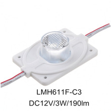 Módulo LED impermeable de alta potencia con lente de inyección (1LED, blanco, 3w) para caja de luz de doble cara de alto brillo, DC12V 3W, 500 Uds. 2024 - compra barato