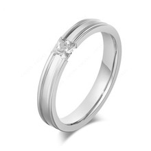 QianBei CZ обручальное кольцо для женщин, модное кольцо из нержавеющей стали, обручальное кольцо крапановая закрепка женские кубического циркония ювелирных изделий 2024 - купить недорого