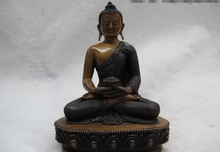 fast shipping USPS to USA S0403 100%purple Bronze Copper exquisite Tibet Rulai Amitayus Sakyamuni Buddha Statue 2024 - buy cheap