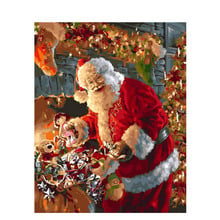 Pintura por números diy, figura de natal artesanal para adultos, presente único, decoração para casa, 40x50x65cm 2024 - compre barato