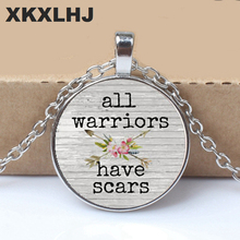 2019 All  Have SCARS CHARM Pendant,Inspirational charm necklace,gift for her,Cancer survivor,Warrior charm,with arrow charm 2024 - buy cheap