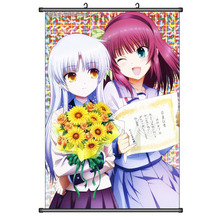 Japanese Anime Decorative Pictures Angel Beats! Otonashi Yuzuru & Tachibana Kanade & Yui Home Decor Wall Scroll Poster 2024 - buy cheap