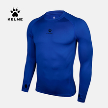 Мужская облегающая футболка KELME, с длинными рукавами, колготки для бега, фитнеса, тренировок, эластичная Спортивная футболка для спортзала, 3881110 2024 - купить недорого