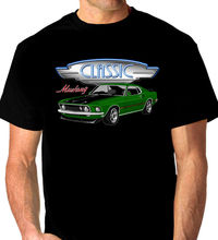 Camiseta negra de Mustang Mach 1 para hombre, camisa de Hip-Hop 1969 de algodón de manga corta, personalizada, 2019, 100% 2024 - compra barato
