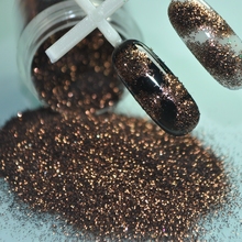 Nail Glitters Shinning Dark Brown Coffee Powder Nail Art Pigment Manicure Dust Nail Art Decorations 2024 - buy cheap
