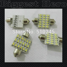 100X hot sales 41mm Festoon Dome C5W 18 SMD 3020 1206 LED Car Interior Bulb Light Lamp White Quickly Delivery Free Shipping 2024 - buy cheap