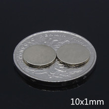 100Pcs 10 x 1 mm NdFeB Super Strong Powerful Neodymium Magnet Disc 10mm x 1mm N35 Permanent Small Round Magnetic Magnets Disc 2024 - buy cheap