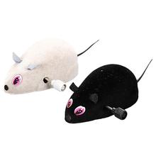 2PCS Clockwork Wind Funny Running Mouse Rat Move Tail Cat Kitten Prank Toy Gift Mice Toy Interactive Funny Cat Pet Toy 2024 - buy cheap