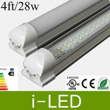 28W T8 4ft led Double row tube integrated lights SMD 2835 1.2m 2600lm Ac85-265V Integrated led tube light lamps 3years warranty 2024 - buy cheap