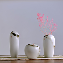 Jingdezhen vaso de cerâmica retrô pintado à mão e lavável quadro de decoração de mesa mini flor seca 2024 - compre barato