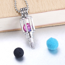 5pcs Pen Pearl Cage Pendant Jewelry Making Bead Cage Locket Necklace Aromatherapy Essential Oil Diffuser Box Fit Oyster Pearl 2024 - buy cheap
