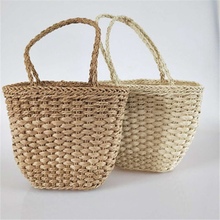 Новая сумка из бумажной веревки, модная сумка через плечо, Женская травяная плетеная дорожная сумка 2024 - купить недорого