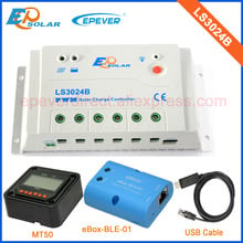 12В 24В EPsolar зарядка панели солнечных батарей контроллер с BLE функция LS3024B 30A USB кабель и MT50 дистанционного метр 2024 - купить недорого