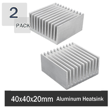 2Pcs Gdstime 40mm Heatsink 40X40X20mm IC Heat Sink Aluminum Cooling Fin Fan Cooling Accessories 2024 - buy cheap