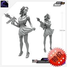 1/35 Resin Figure Modern Beauty Resin Model Female Soldier Unmounted AH-08 2024 - buy cheap