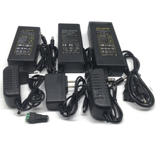 Alta Qualidade Tem fonte de Alimentação DC 12 V 1A 2A 3A 5A 6A 7A 8A 10A Led Transformador Para 5050 5730 2835 3014 5050 Conduziu Luzes de Tira