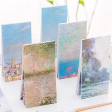 1PCS Creative New Hand-painted Oil Painting Memo Pad Paper Post Sticky Notes Notepad Stationery Papeleria Office School Supplies 2024 - buy cheap