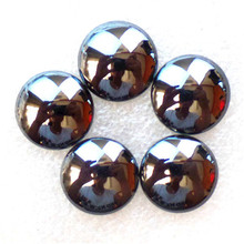(5 pieces/lot)  Wholesale Natural Hematite Round CAB CABOCHON 20x5mm Free Shipping Fashion Jewelry Z4899 2024 - buy cheap