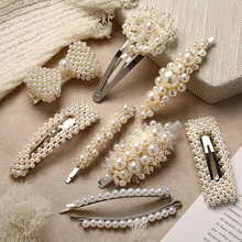 Korea Fashion Metal Full Pearl Hair Pins Wedding Hair Accessories Women Hair Clip Pin Barrette Headwear Hairpins Jewelry 2024 - buy cheap