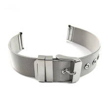 2018 Kimisohand New Fashion quality 14mm/16mm/18mm/20mm/22mm/24mm Milanese Bracelets Stainless Steel Wrist Watch Band Strap 2024 - buy cheap