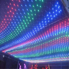 Luz de red LED al aire libre 1,5*1,5 M/3*2M/6*4M 8 tipos de patrones de cuerda de tejer luces de Navidad Luces De vacaciones Lámparas de jardín 2024 - compra barato