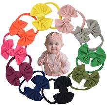 Bulk 2019 new Baby hair bow Headband Nylon Baby Headbands Hair Band Headbands for children newborn toddler Headwear 60pc/lot 2024 - buy cheap