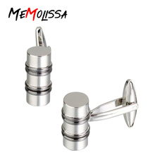 Memolissa Luxury Brand Shirts Cufflinks for Mens Cylinder Shape cuff button for the Party/Business French cuff links 2024 - buy cheap