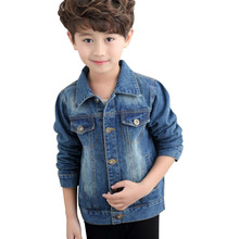 Jaqueta jeans infantil, casaco para meninos e meninas de 3 a 13 anos, design externo para primavera e outono 2024 - compre barato