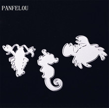 PANFELOU Beach animal Scrapbooking Easter card album paper die metal craft stencils punch cuts dies cutting 2024 - buy cheap