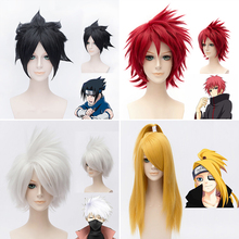 Japanese NARUTO Charactors wig Uchiha Sasuke / Deidara Yellow wig/Uchiha Itachi black longUzumaki Naruto wig Gaara wig 2024 - buy cheap