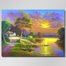 5d Full Drill diamond painting Sunset landscape icons diamond embroidery Home Decoration Cross stitch Not folding canvas Crafts 2024 - buy cheap