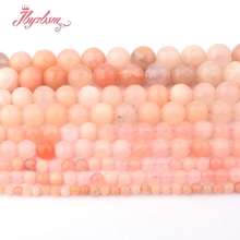 4,6,8,10,12mm Faceted Round Beads Ball Pink Aventurine Stone Beads For DIY Necklace Bracelets Jewelry Making 15" Free Shipping 2024 - buy cheap